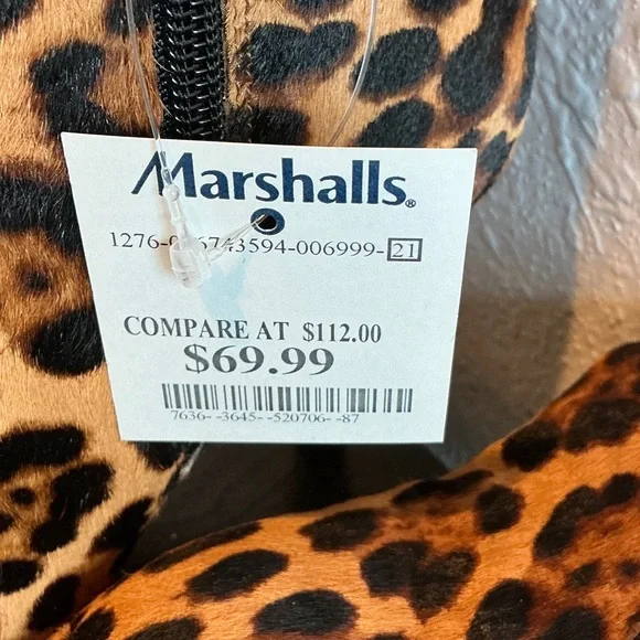 Vince Camuto Animal Print Ankle Boots Size 8.5 - Picture 6 of 6